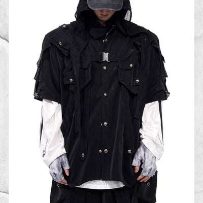 Chaqueta Bandage de Manga Corta para Hombre Dark Pioneer