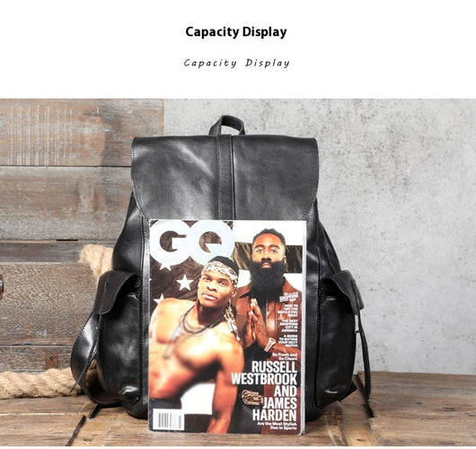 Mochila de Cuero Premium Gran Capacidad - Image 16