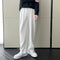 Pantalón Blanco Hombre Corte Recto Amplio Drapeado