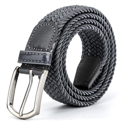 Cinturón de Cuero Tejido Elástico para Hombre - Image 12