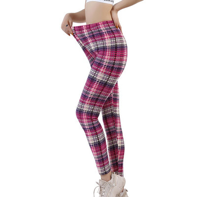Leggings Cuadriculados Push Up para Mujer - Pantalones Deportivos Ajustados Sexys - Image 10