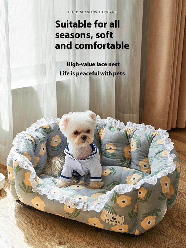 Sofá Cama para Perros Desmontable y Lavable Cuatro Estaciones - Image 2