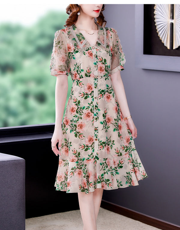 Falda Elegante Efecto Adelgazante con Estilo Occidental
