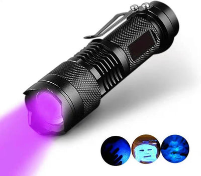 Linterna UV Profesional para Detección de Fluorescencia - Lámpara Scorpion Luz Púrpura - Image 3