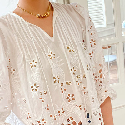 Blusa Casual Bordada para Mujer - Image 14