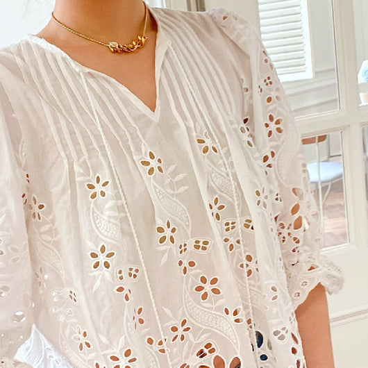 Blusa Casual Bordada para Mujer - Image 14