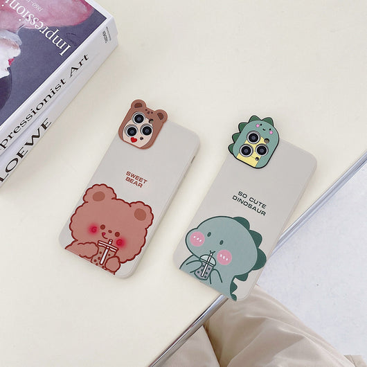 Funda de Celular 3D con Diseño de Animales Adorables