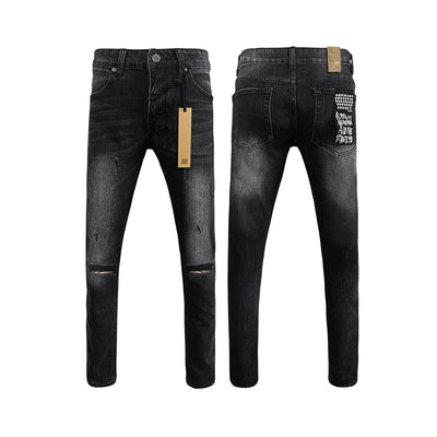 Jeans Ajustados Rotos con Elastano - Casual Moderno para Hombre - Image 10