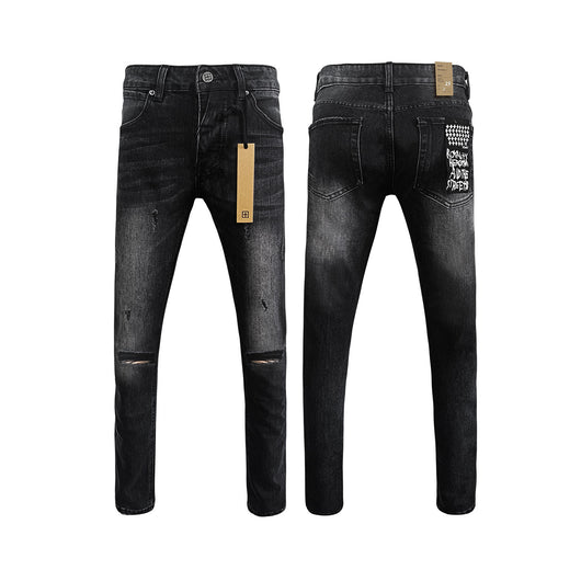 Jeans Ajustados Rotos con Elastano - Casual Moderno para Hombre - Image 10