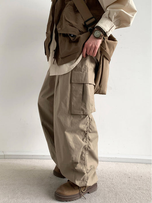 Pantalones de Trabajo Retro Estilo Japonés Sueltos y Anchos - Image 2
