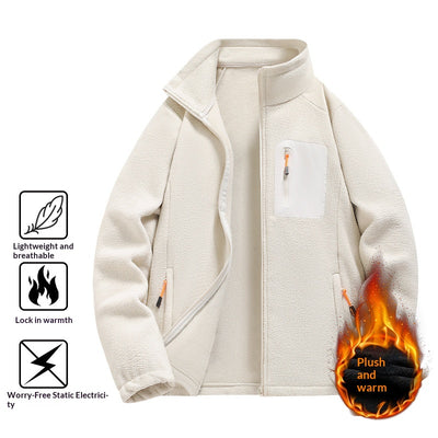 Chaqueta Polar con Cuello Tipo Camisa para Hombre - Image 3