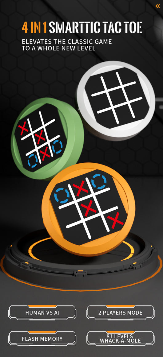 Consola de Juegos Portátil 4 en 1: Entrenamiento Mental Tic-Tac-Toe - Image 14