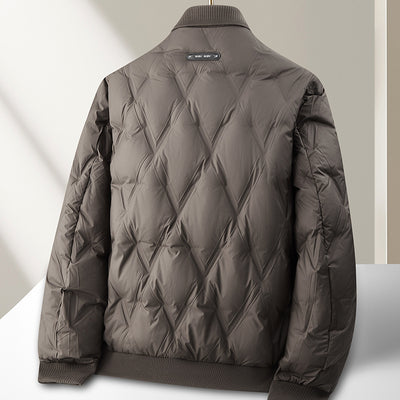 Abrigo Plumón Ligero con Cuello de Punto para Hombre - Image 3