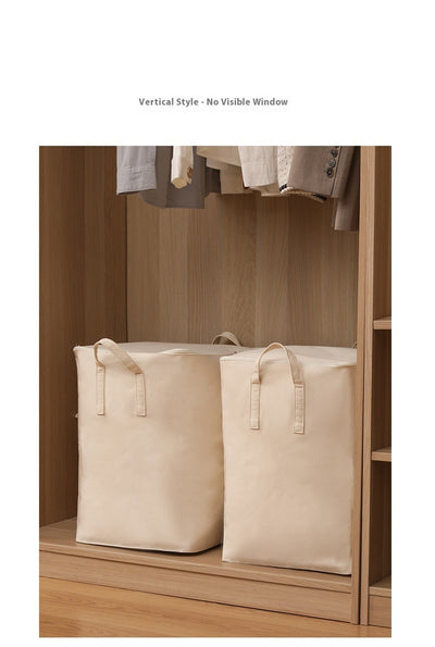 Bolsas Organizadoras de Algodón y Lino con Ventana Visual para Ropa y Edredones - Image 14