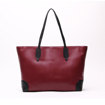 Bolso de Cuero Premium Bicolor - Diseño Europeo Moderno - Image 9
