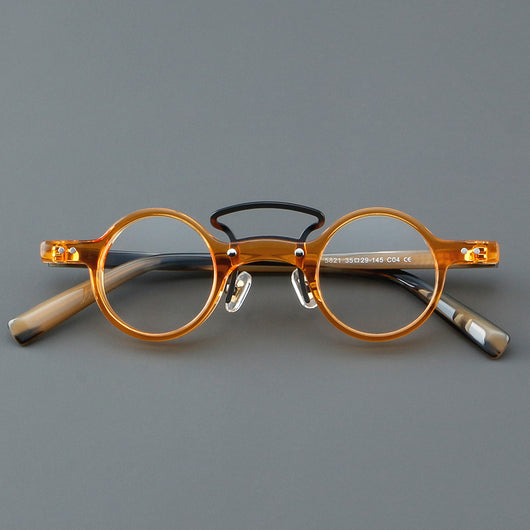 Gafas Retro Marco Redondo Pequeño Estilo Japonés - Image 14