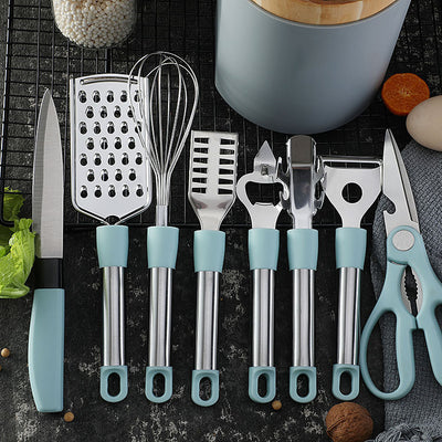Set de Utensilios de Acero Inoxidable para Cocina - Pelador, Batidor de Huevos y Tijeras - Image 8