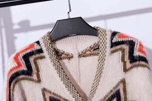 Cardigan Tejido Bicolor de Manga Larga - Estilo Relajado - Image 22
