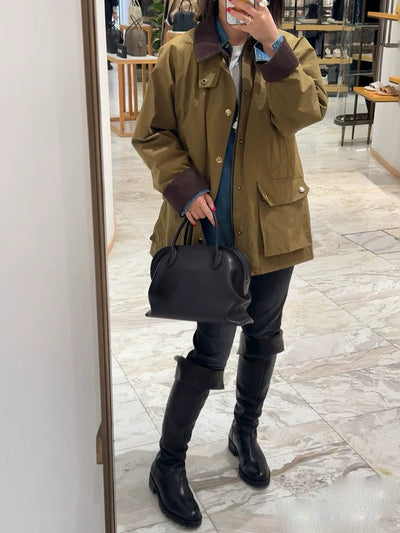 Bolso Minimalista de Cuero Genuino Estilo Old Money para Mujer - Image 9