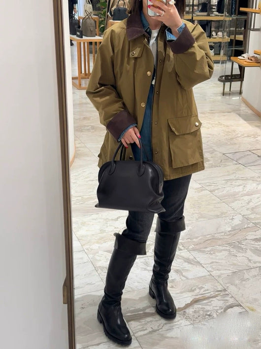 Bolso Minimalista de Cuero Genuino Estilo Old Money para Mujer - Image 9