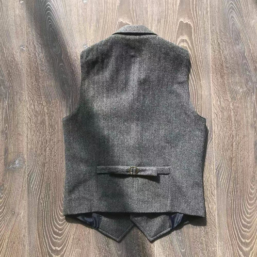 Chaleco de Caza Retro Khaki con Múltiples Bolsillos para Hombre - Image 4