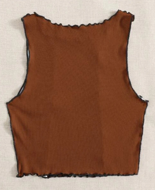 Chaleco Tejido Colorblock con Rayas Laterales para Mujer - Image 14