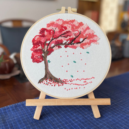 Kit de Bordado Principiante con Árbol Colgante - Pintura Textil - Image 9