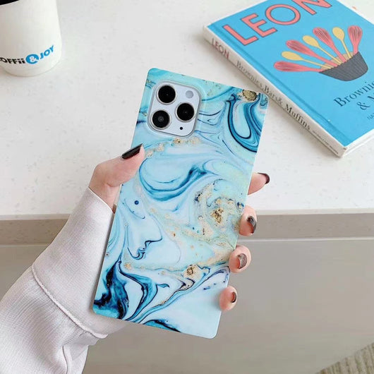 Funda Mármol con Borde Recto para Teléfono