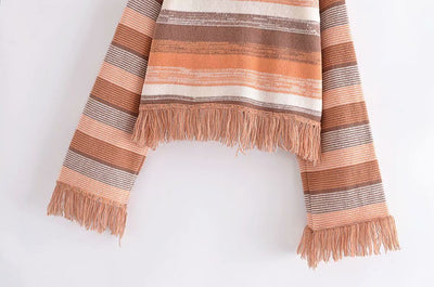 Suéter Holgado Cuello Redondo Navel - Comodidad Casual - Image 10