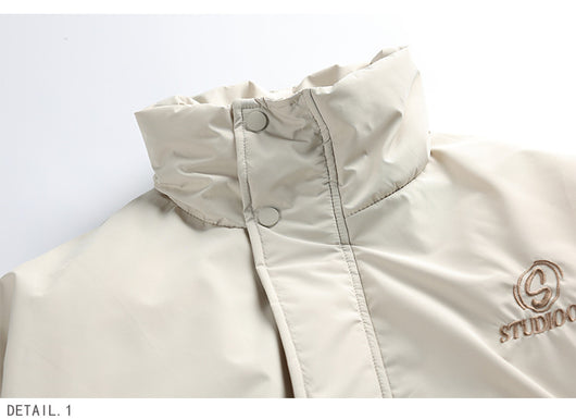 Chaqueta de Plumón de Pato Blanco para Hombre - Corte Holgado - Image 10