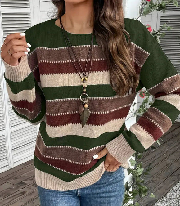 Suéter Retro Casual Suave para Mujer