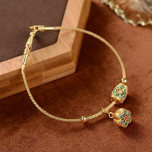 Pulsera de Personalidad Turquesa Sintética para Mujer - Image 7
