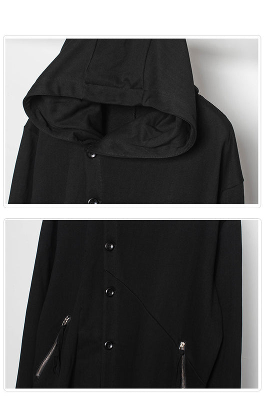 Abrigo Hoodie Yamamoto para Hombre - Diseño Elegante y Versátil - Image 12