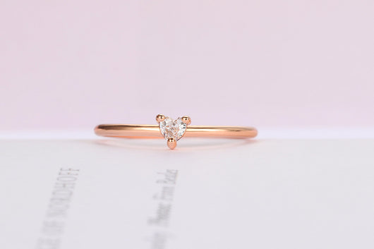 Anillo de Corazón Elegante para Mujer con Circonia y Baño de Oro Real - Image 13