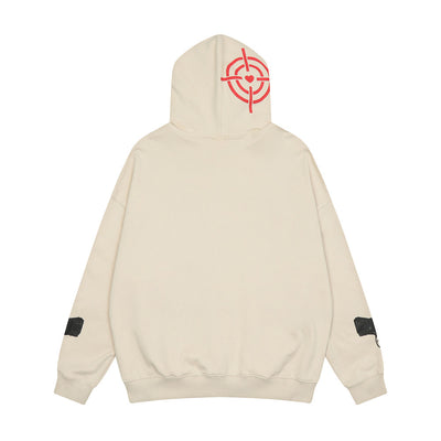 Cardigan Hoodie Oversized con Estampado de Letras - Tendencia Urbana - Image 6