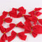 Moño Navideño Rojo Pequeño de Terciopelo 6cm