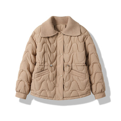 Abrigo de Lana con Relleno para Invierno - Cuello Solapa Mujer - Image 5