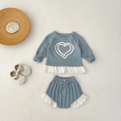 Conjunto de Crochet para Bebé Niña - Blusa Manga Larga y Pantalón Acampanado de Algodón - Image 23