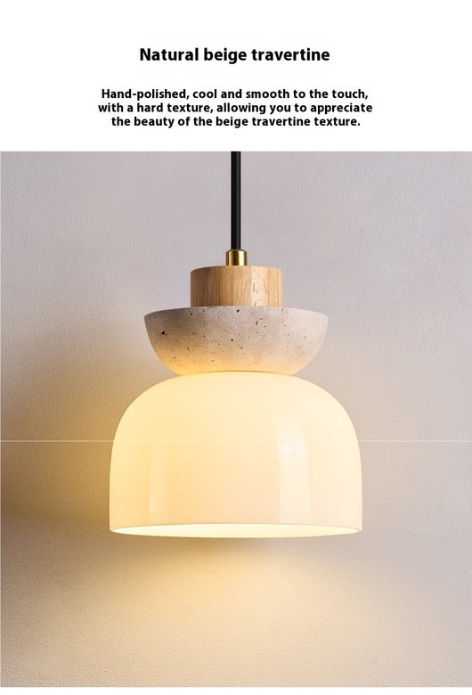 Lámpara de Mesita Estilo Japonés Minimalista en Madera Natural - Image 11