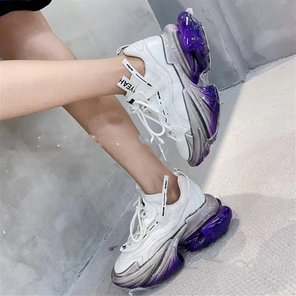 Zapatillas Deportivas Casual para Mujer con Suela Gruesa de Gel