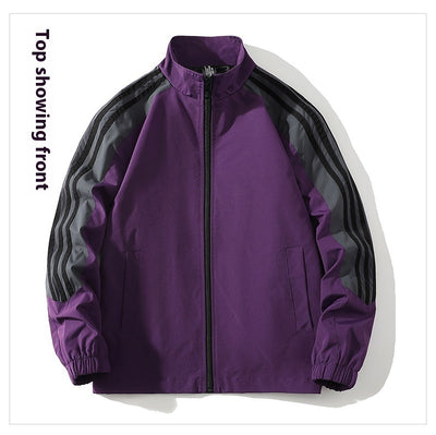 Conjunto Deportivo Casual de 2 Piezas con Cuello Mao para Hombre - Image 34