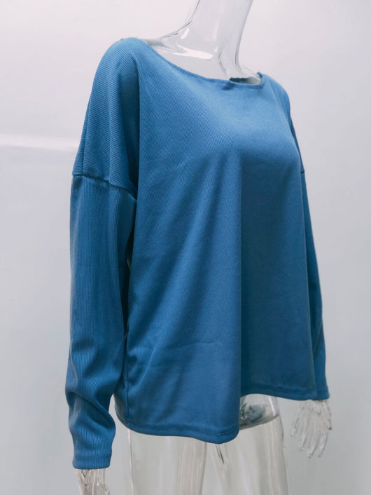 Blusa Holgada con Bordado de Amor y Mangas Largas - Image 12