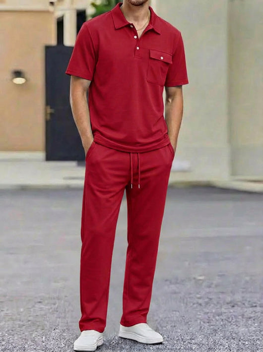 Conjunto Deportivo Hombre Polo Manga Corta y Pantalón - Image 9