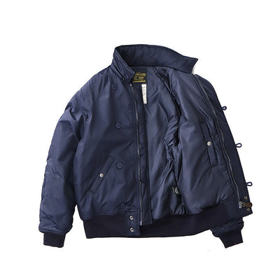 Chamarra Retro para Hombre con Cuello de Pelaje Grueso - Image 12