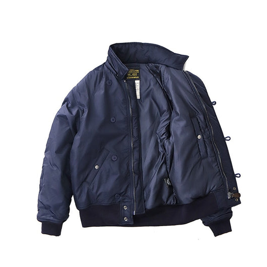 Chamarra Retro para Hombre con Cuello de Pelaje Grueso - Image 12