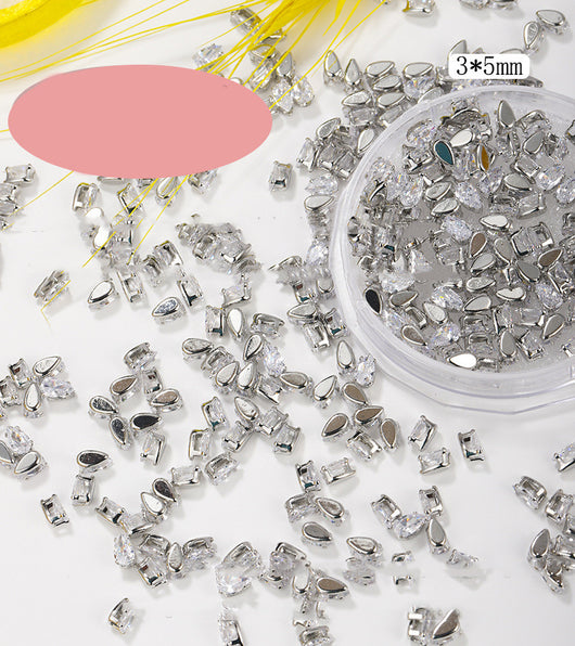 Joya para Uñas con Zirconia Gota Cuadrada - Image 22