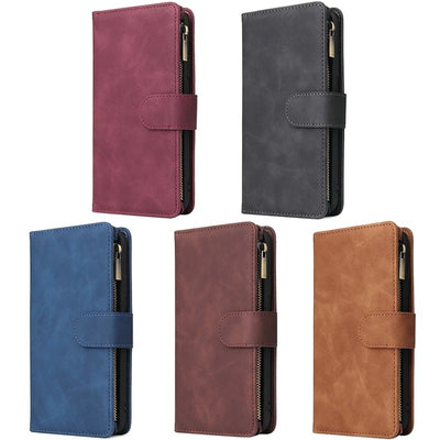 Funda Cartera Multifuncional de Cuero para Celular con Compartimentos para Tarjetas - Image 10