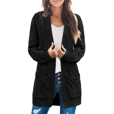 Cardigan Trenzado para Mujer Largo - Image 13