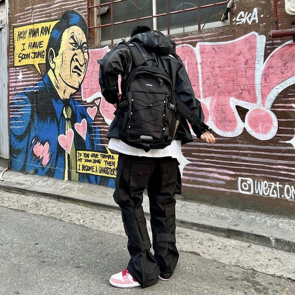 Pantalones Cargo Tácticos Rectos con Múltiples Bolsillos