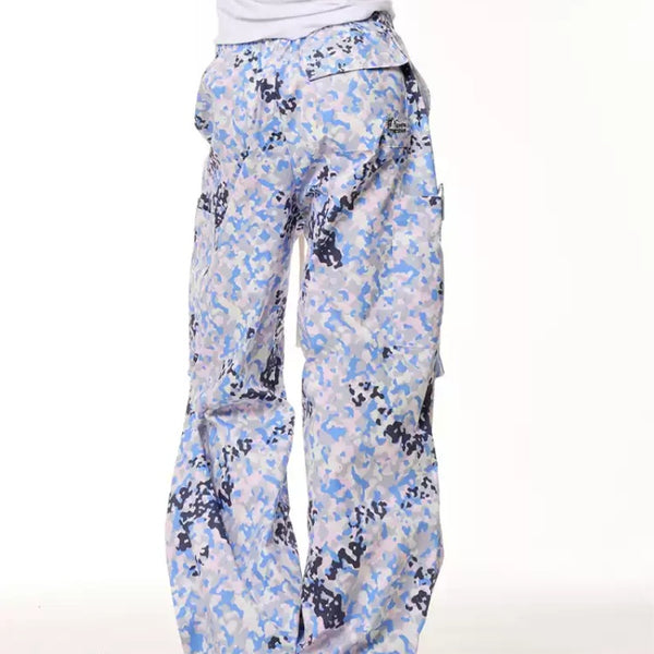 Pantalones Cargo Camuflaje Retro - Corte Recto Ancho Verano